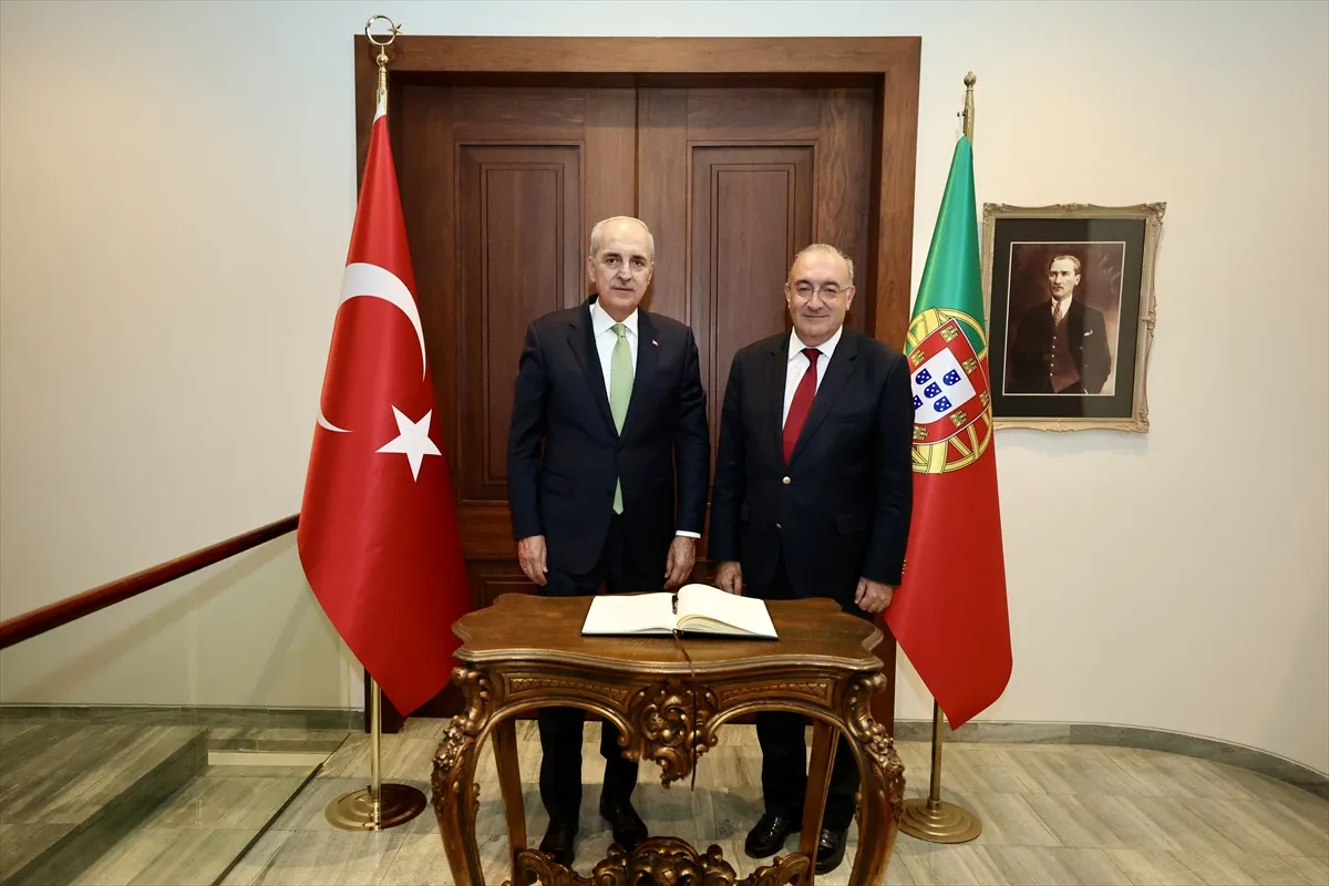 TBMM Başkanı Kurtulmuş, Türkiye’nin Lizbon Büyükelçiliğini ziyaret etti