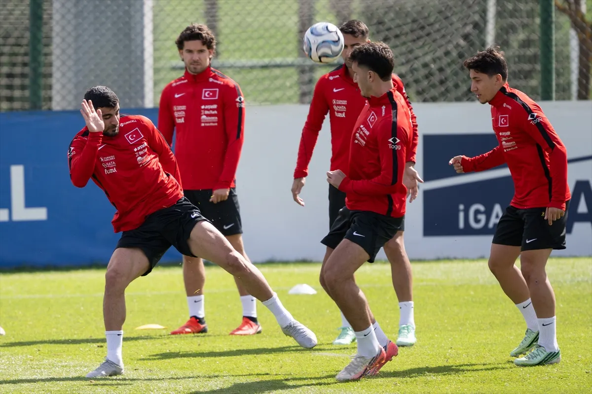 A Milli Futbol Takımı, Belçika maçının hazırlıklarını tamamladı