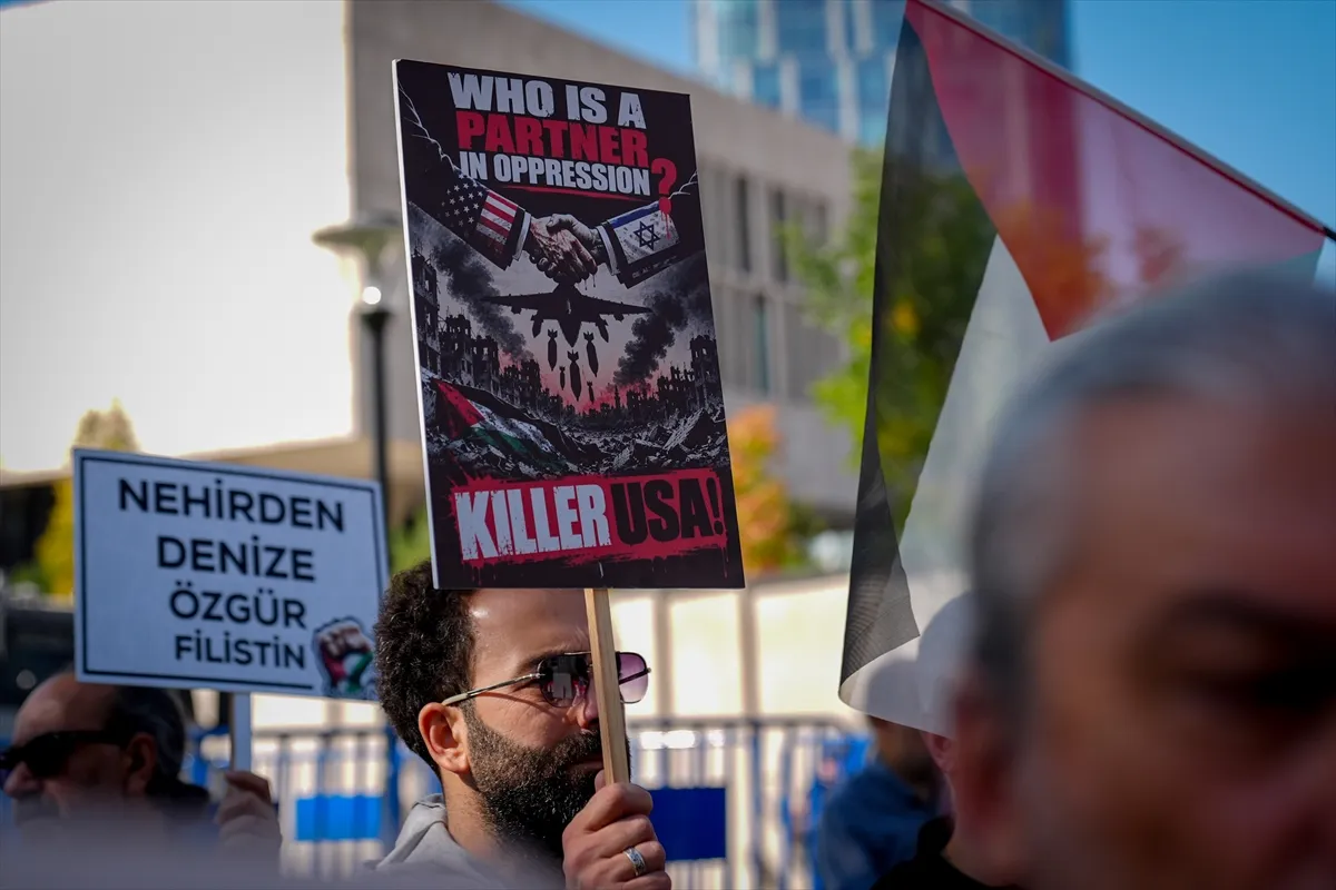 Ankara’da İsrail’in Gazze’deki ateşkes ihlalleri protesto edildi
