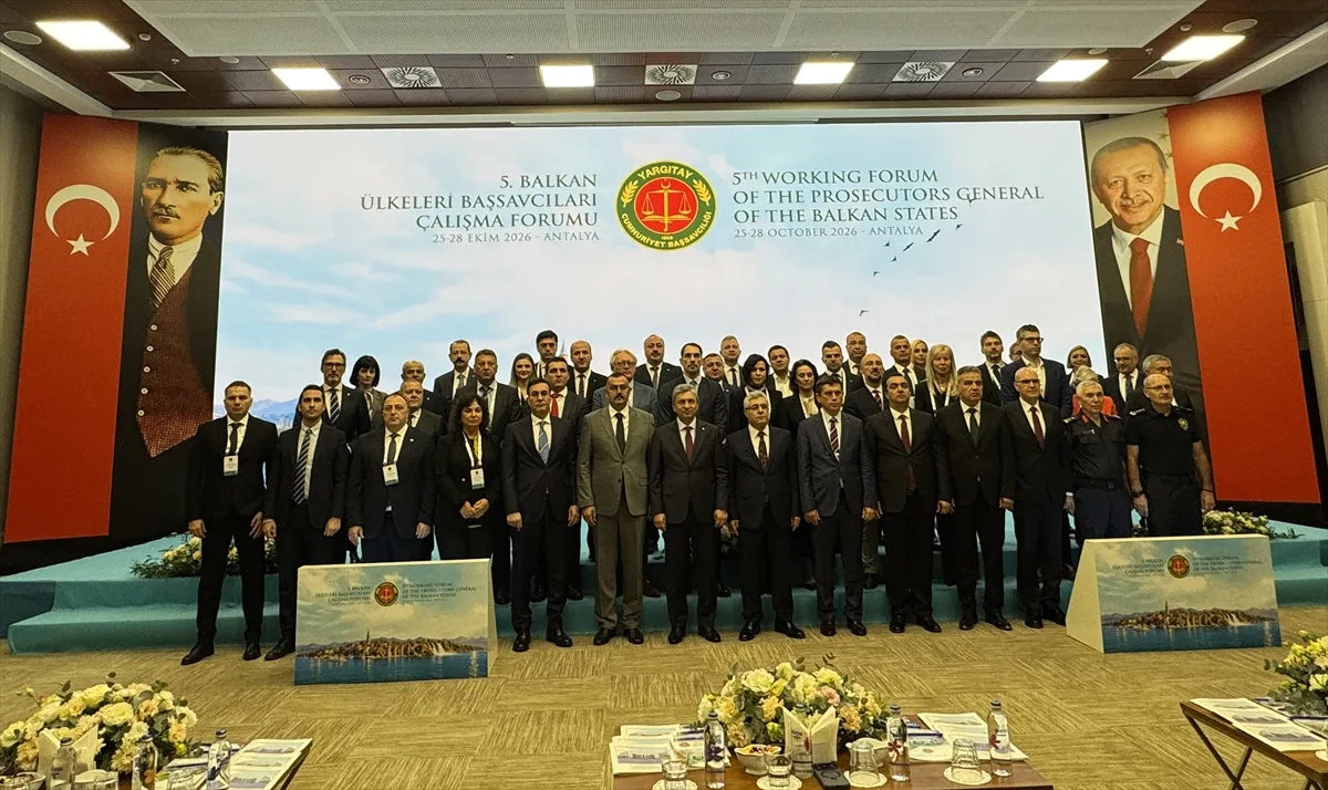 Antalya’da 5. Balkan Ülkeleri Başsavcıları Çalışma Forumu başladı Antalya’da 5. Balkan Ülkeleri Başsavcıları Çalışma Forumu başladı