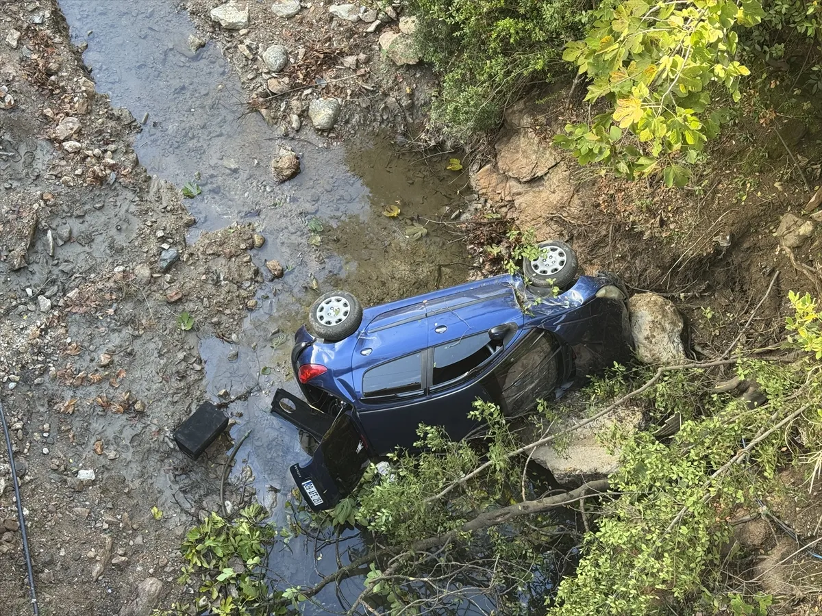 Aydın’da otomobil dereye düştü: 3 yaralı Aydın’da otomobil dereye düştü: 3 yaralı