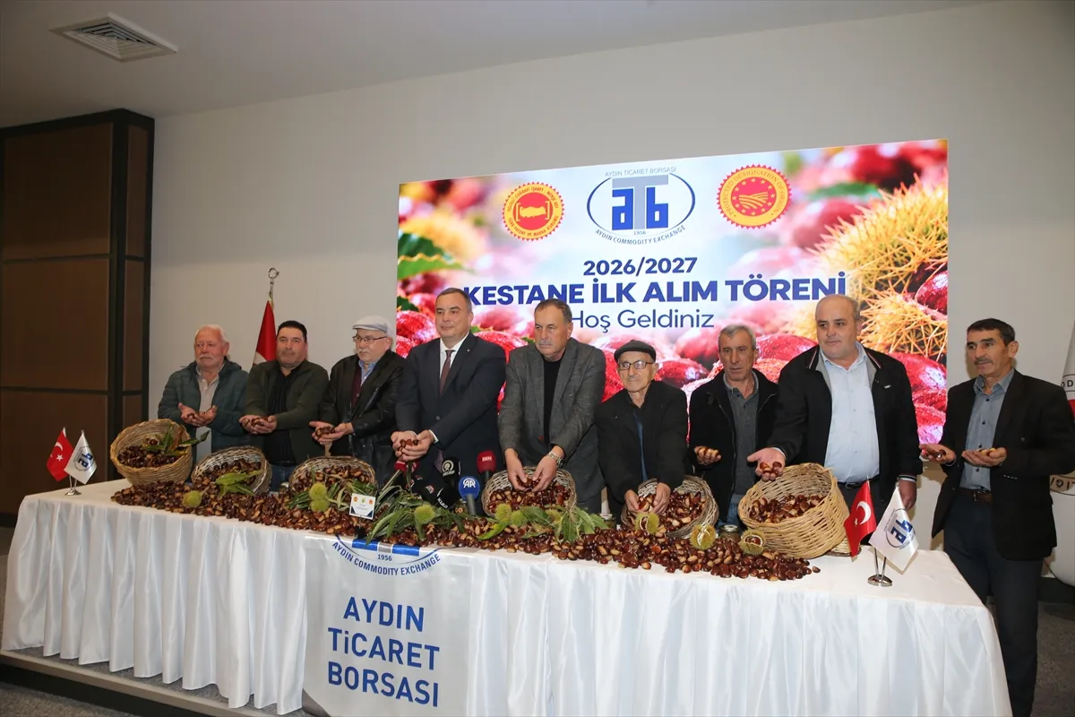 Aydın’da sezonun ilk kestanesi, kilogramı 600 liradan satıldı Aydın’da sezonun ilk kestanesi, kilogramı 600 liradan satıldı
