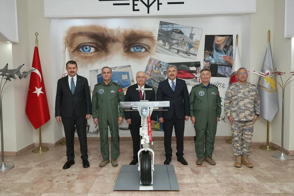 Bakan Güler, 1.Hava Bakım Fabrika Müdürlüğünün 100. kuruluş yıl dönümü törenine katıldı