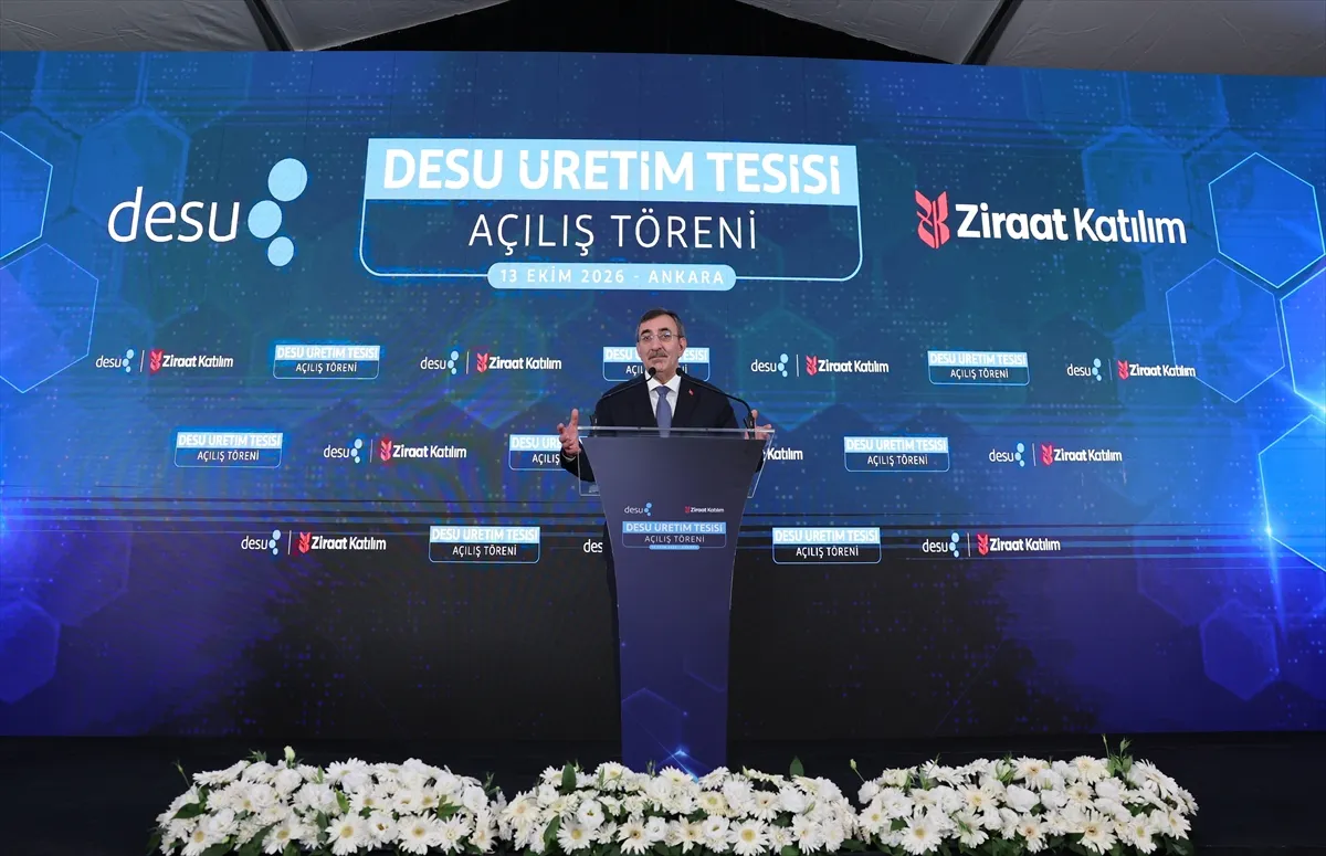 Cumhurbaşkanı Yardımcısı Yılmaz, DESU Medikal Üretim Tesisi Açılış Töreni’nde konuştu