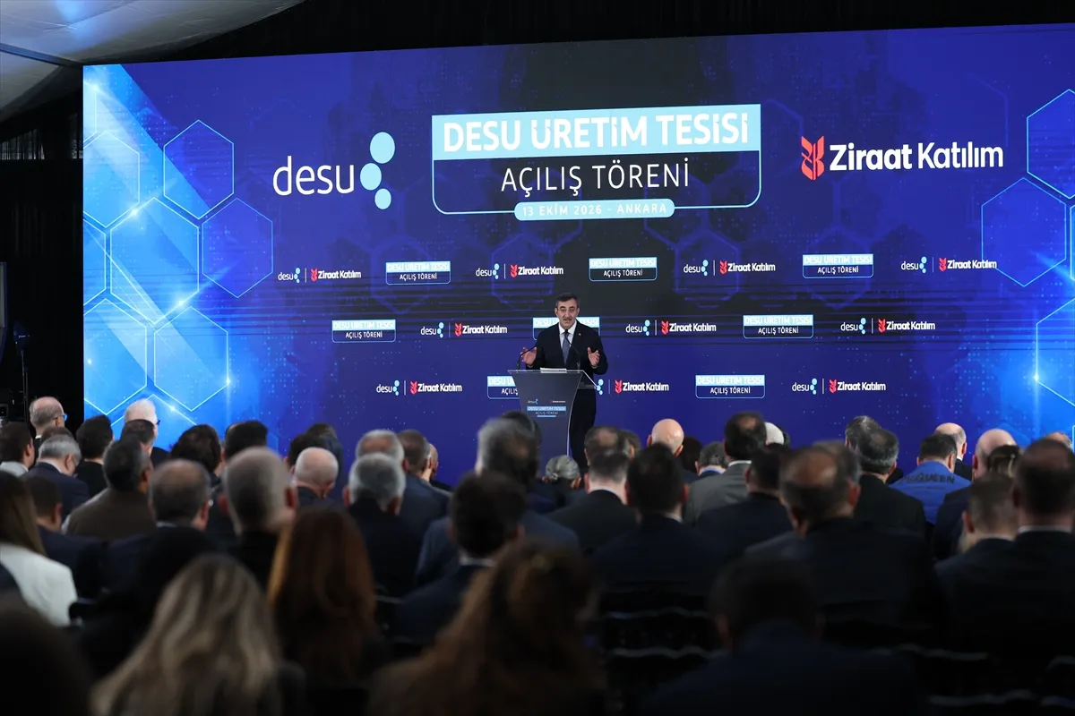 Cumhurbaşkanı Yardımcısı Yılmaz, DESU Medikal Üretim Tesisi Açılış Töreni’nde konuştu