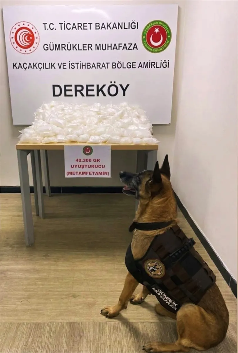 Dereköy Sınır Kapısı’nda 40 kilo 300 gram metamfetamin ele geçirildi