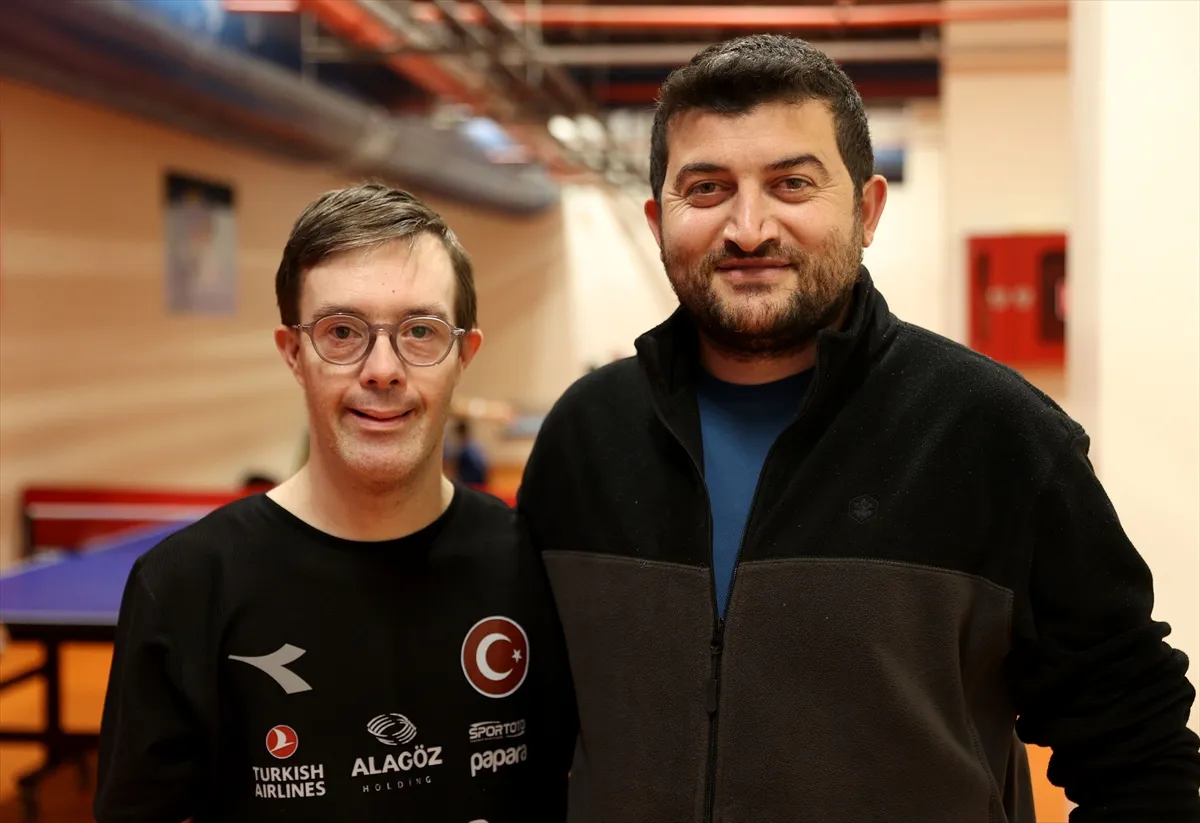 Down sendromlu milli masa tenisçi Erman’ın gözü dünyada Down sendromlu milli masa tenisçi Erman’ın gözü dünyada