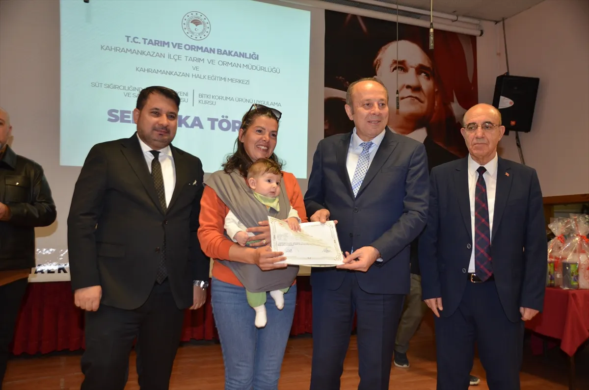 Kahramankazan’da üreticilere yönelik kursta sertifika töreni