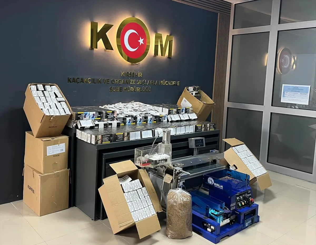Kırşehir’de 172 bin makaron ele geçirildi, 1 şüpheli yakalandı