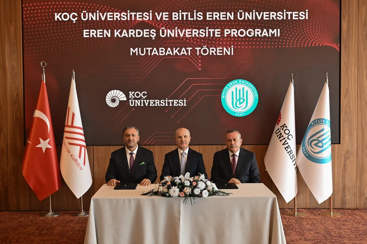 Koç Üniversitesi ile Bitlis Eren Üniversitesi kardeş üniversite oldu Koç Üniversitesi ile Bitlis Eren Üniversitesi kardeş üniversite oldu