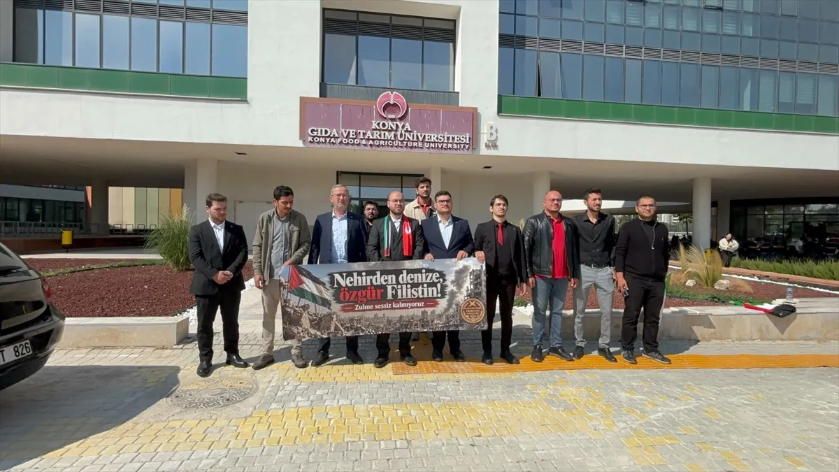 Konya’da İsrail’in Gazze’de 3. yılını dolduran soykırımı nedeniye basın açıklaması yapıldı