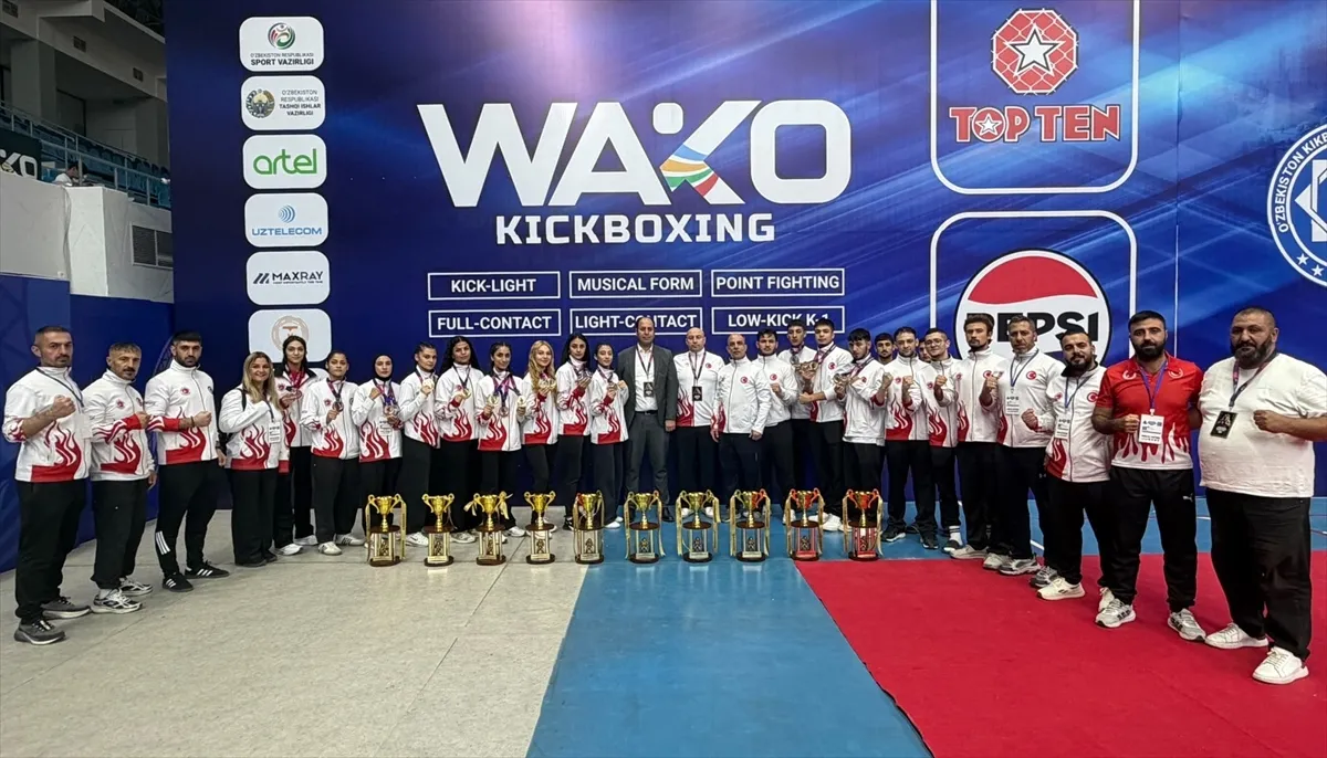 Milli kick boksçular, Dünya Kupası’nın Taşkent ayağında 23 madalya kazandı Milli kick boksçular, Dünya Kupası’nın Taşkent ayağında 23 madalya kazandı