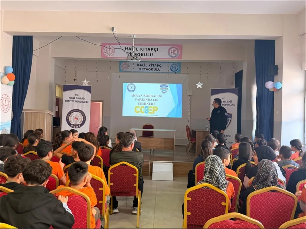 Niğde’de Birlikte Her Şey Mümkün projesiyle öğrencilere eğitim verildi Niğde’de Birlikte Her Şey Mümkün projesiyle öğrencilere eğitim verildi