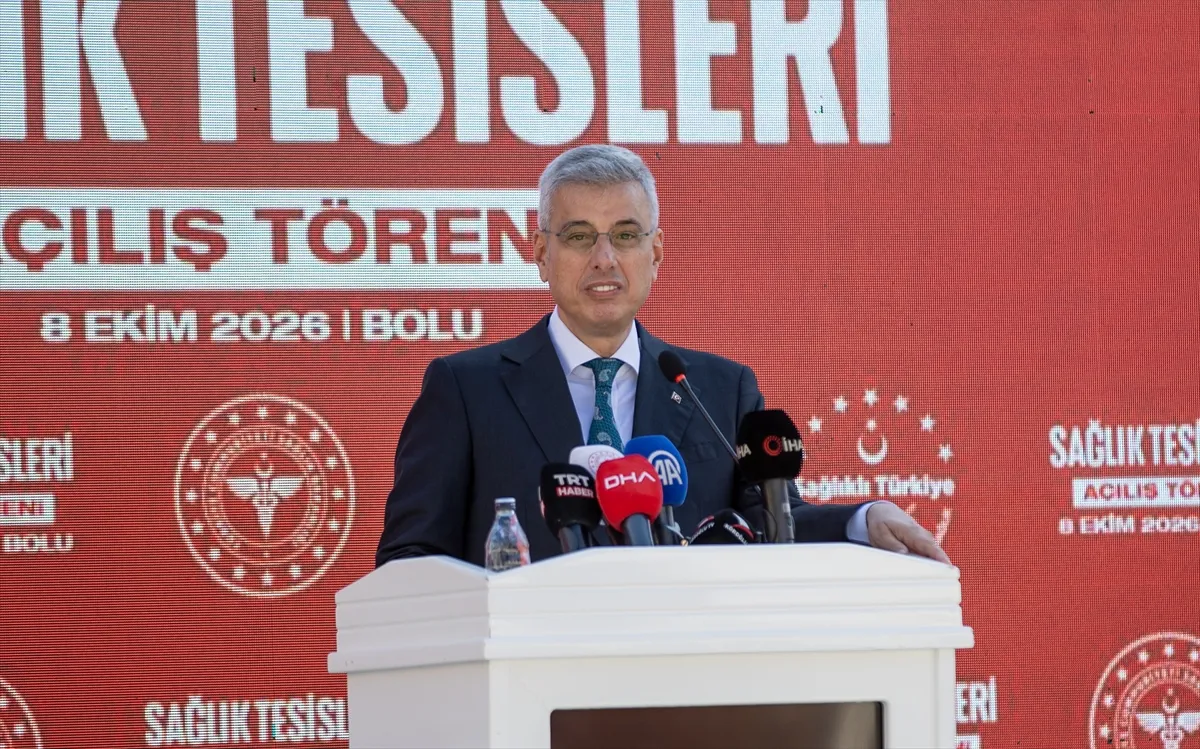Sağlık Bakanı Memişoğlu, Bolu’da Eczacı Rumeysa Gültekin Hemodiyaliz Merkezinin açılışında konuştu