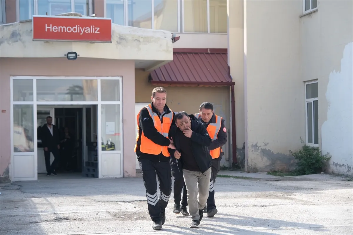 SCÜ Hastanesinde afet planı tatbikatı yapıldı