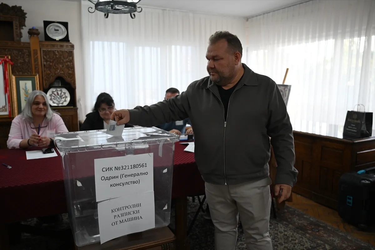Trakya’daki çifte vatandaşlar Bulgaristan’daki cumhurbaşkanı seçimi için sandık başına gitti