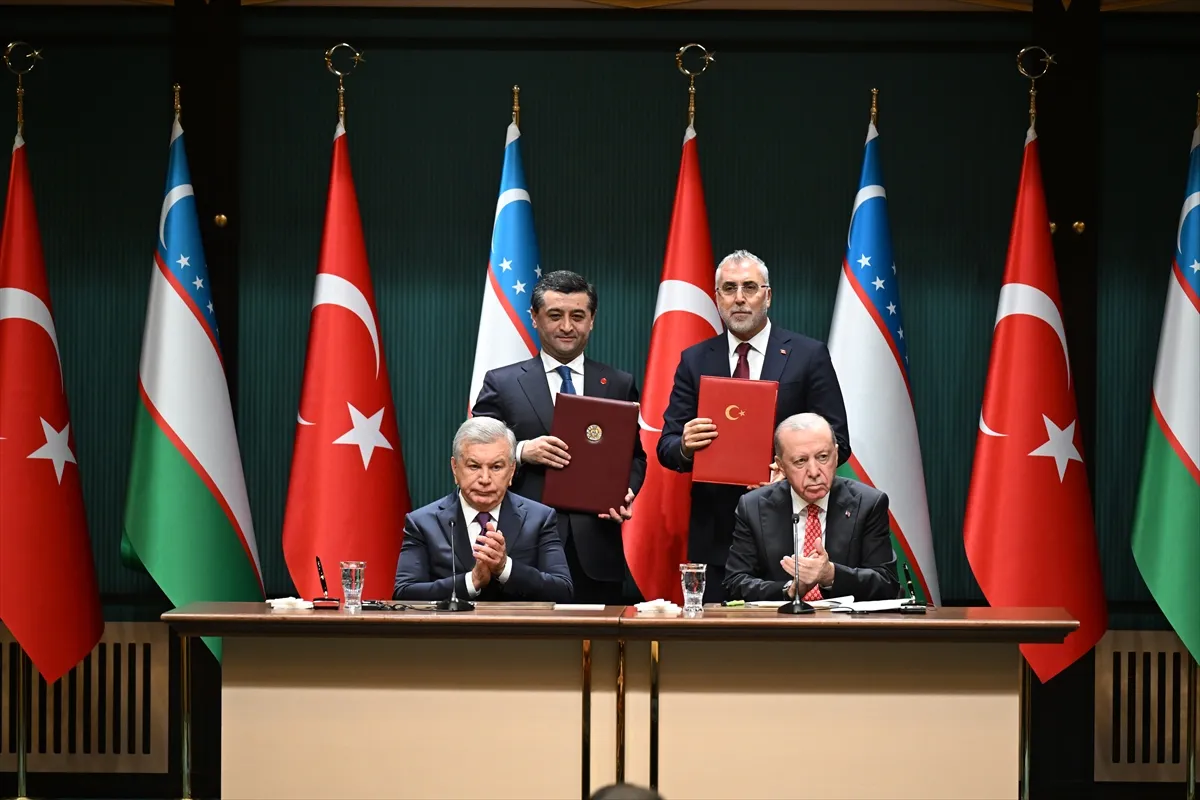 Türkiye ile Özbekistan arasında 5 anlaşma imzalandı