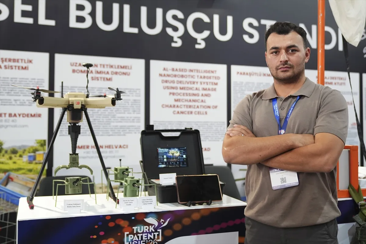 Uzaktan Tetiklemeli Bomba İmha Dronu, şüpheli paketlere uzaktan imha imkanı sağlıyor Uzaktan Tetiklemeli Bomba İmha Dronu, şüpheli paketlere uzaktan imha imkanı sağlıyor