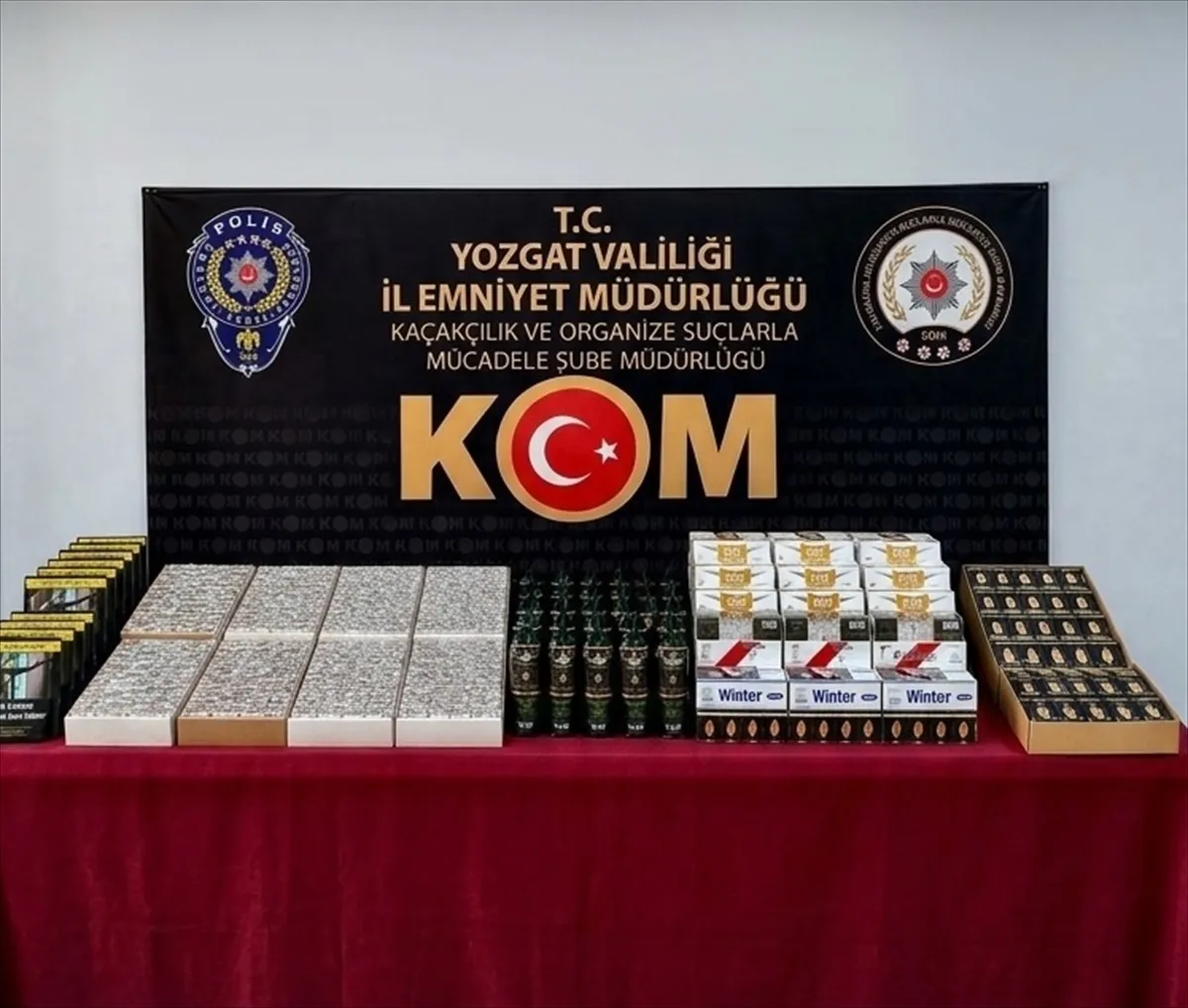 Yozgat’ta 35 bin doldurulmuş makaron ele geçirildi