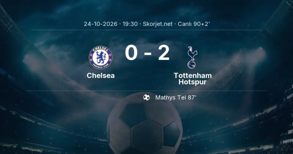 Chelsea - Tottenham Hotspur Maçında Gol: Mathys Tel (87. dakika)