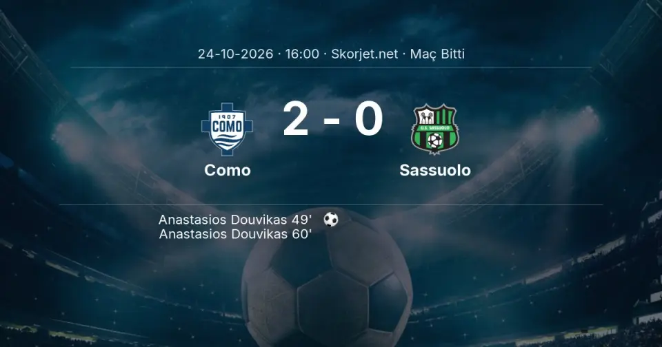 Como - Sassuolo Maç Sonucu