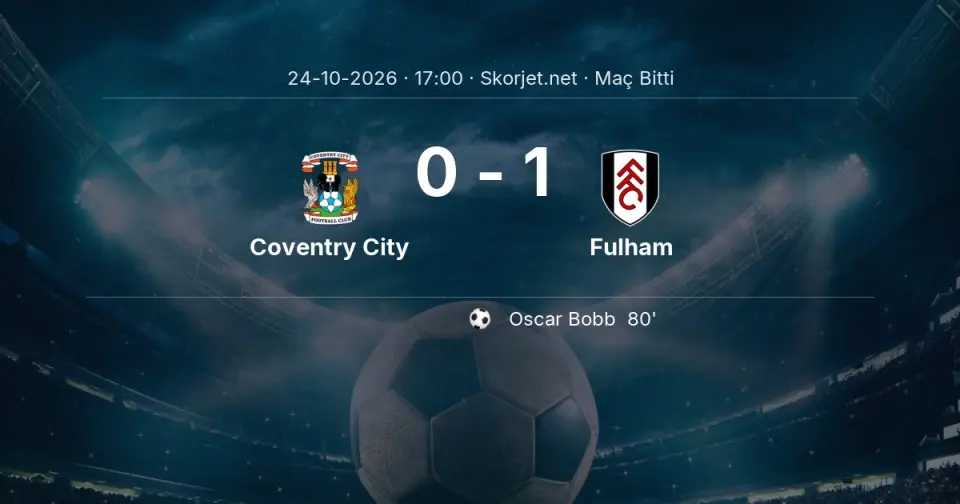 Coventry City - Fulham Maç Sonucu