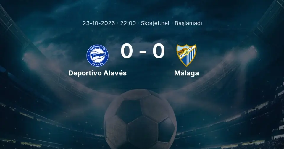 Deportivo Alavés - Málaga Maçı Muhtemel 11’leri ve Detayları Deportivo Alavés - Málaga Maçı Muhtemel 11’leri ve Detayları