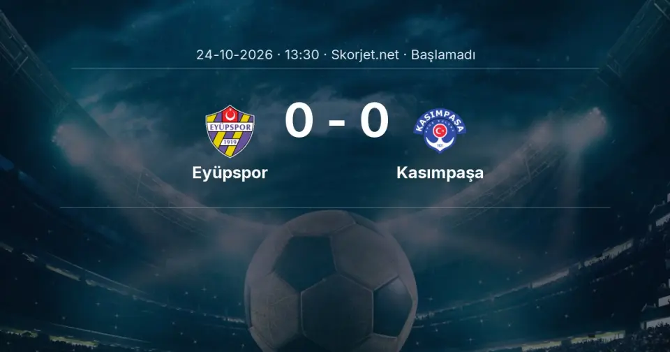 Eyüpspor - Kasımpaşa Maçı Muhtemel 11’leri ve Detayları