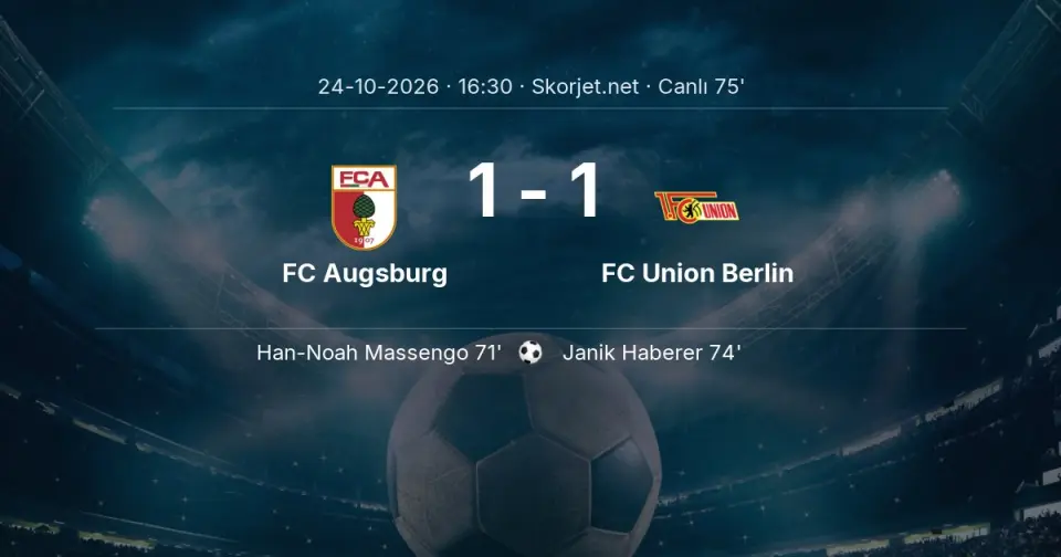 FC Augsburg - FC Union Berlin Maçında Gol: Janik Haberer (74. dakika)
