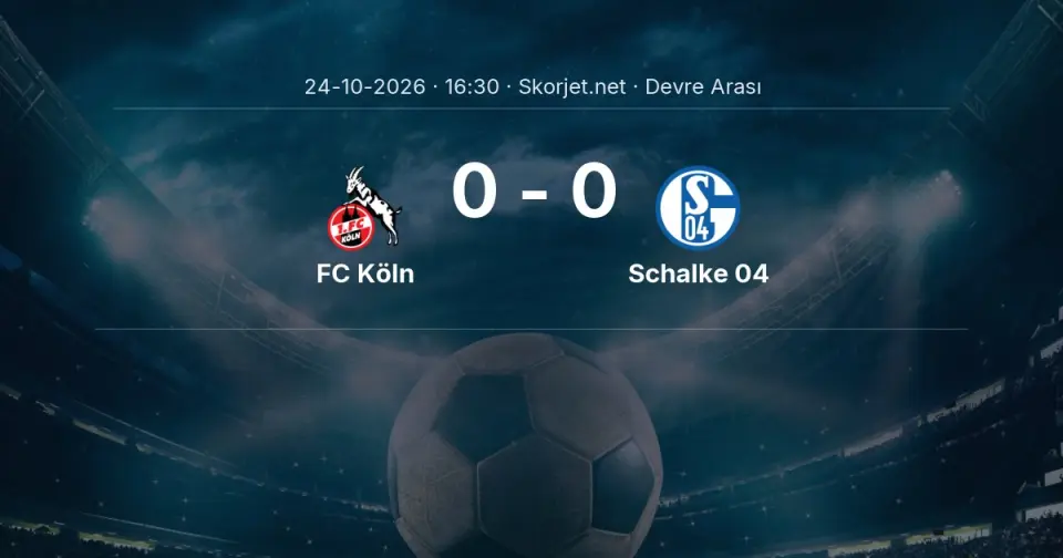 FC Köln - Schalke 04: İlk 45 Dakika 0-0