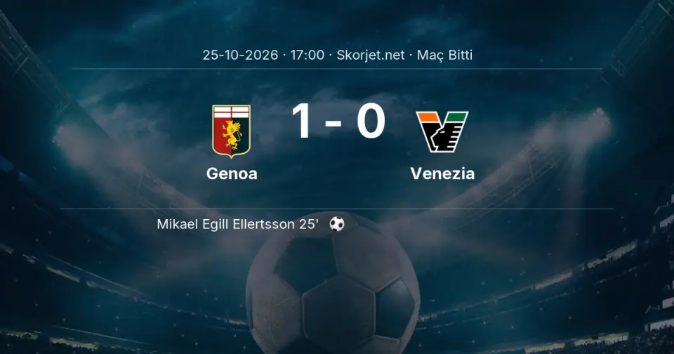 Genoa - Venezia Skor: 1-0