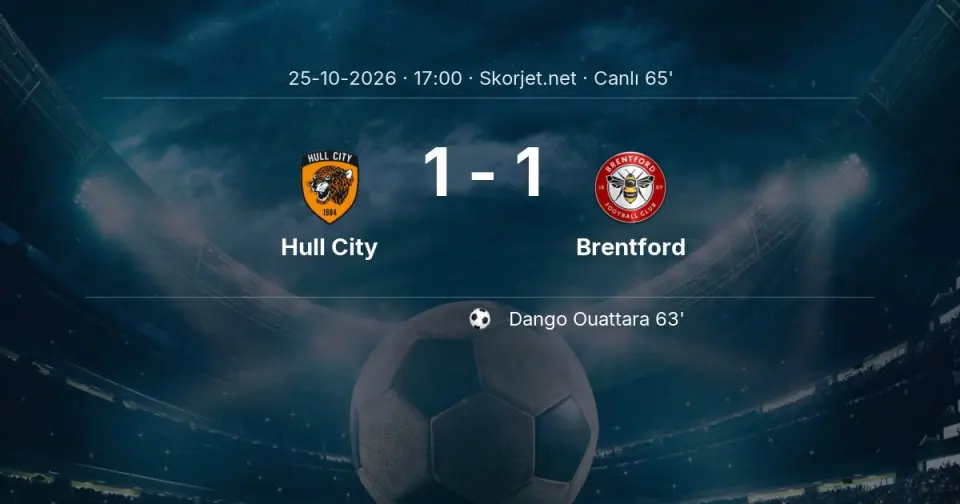 Hull City - Brentford Maçında Gol: Dango Ouattara (63. dakika) Hull City - Brentford Maçında Gol: Dango Ouattara (63. dakika)
