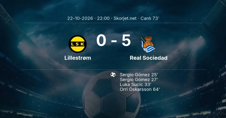Lillestrøm - Real Sociedad Maçında Gol: Luka Sucic (72. dakika)