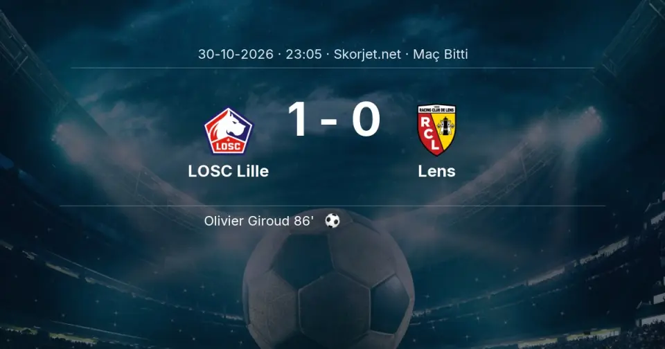 LOSC Lille - Lens Skor: 1-0
