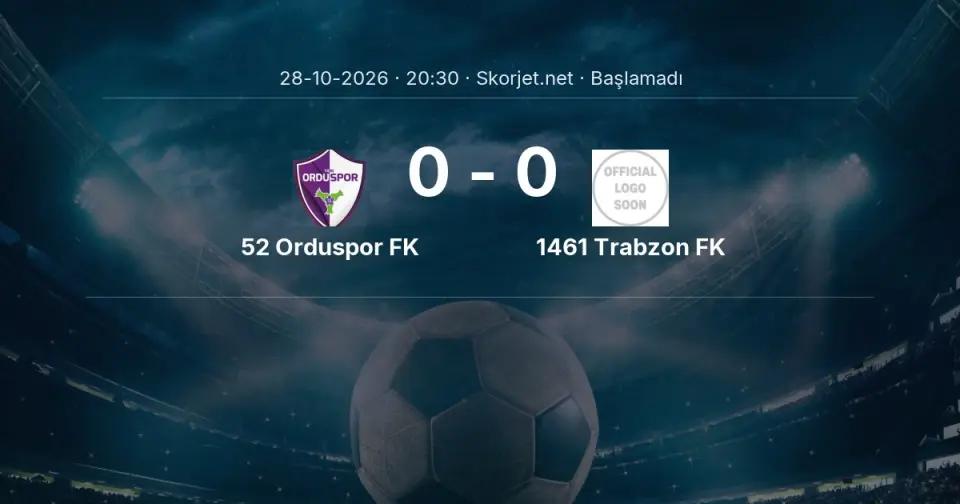 MAÇ BAŞLADI | 52 Orduspor FK - 1461 Trabzon FK MAÇ BAŞLADI | 52 Orduspor FK - 1461 Trabzon FK