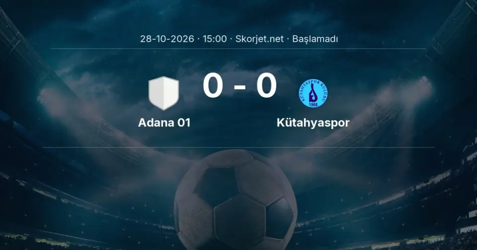 MAÇ BAŞLADI | Adana 01 - Kütahyaspor