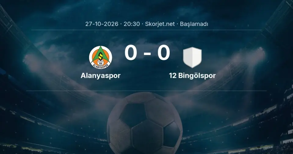 MAÇ BAŞLADI | Alanyaspor - 12 Bingölspor MAÇ BAŞLADI | Alanyaspor - 12 Bingölspor