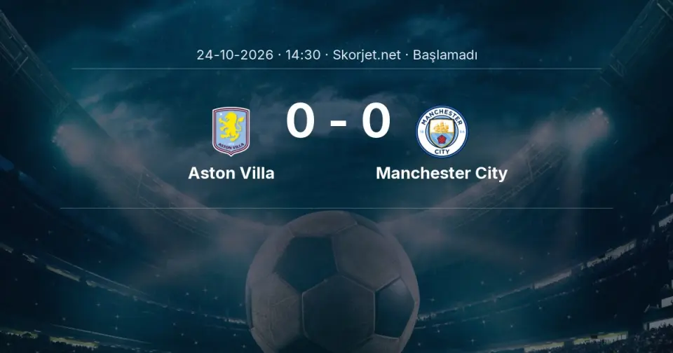 MAÇ BAŞLADI | Aston Villa - Manchester City