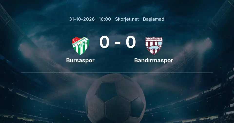 MAÇ BAŞLADI | Bursaspor - Bandırmaspor MAÇ BAŞLADI | Bursaspor - Bandırmaspor