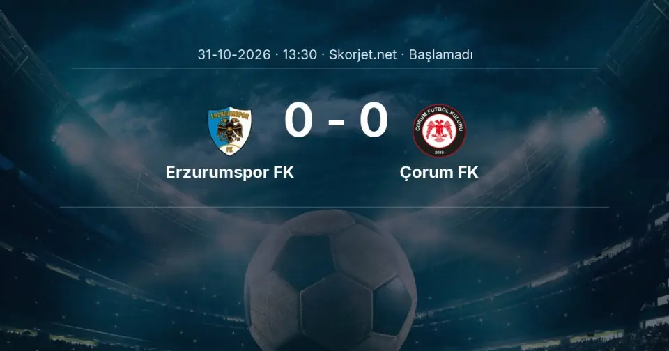 MAÇ BAŞLADI | Erzurumspor FK - Çorum FK MAÇ BAŞLADI | Erzurumspor FK - Çorum FK