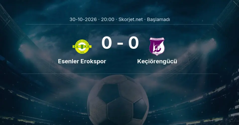 MAÇ BAŞLADI | Esenler Erokspor - Keçiörengücü MAÇ BAŞLADI | Esenler Erokspor - Keçiörengücü
