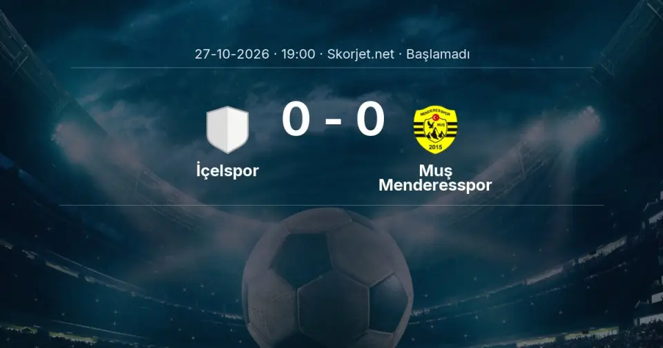 MAÇ BAŞLADI | İçelspor - Muş Menderesspor