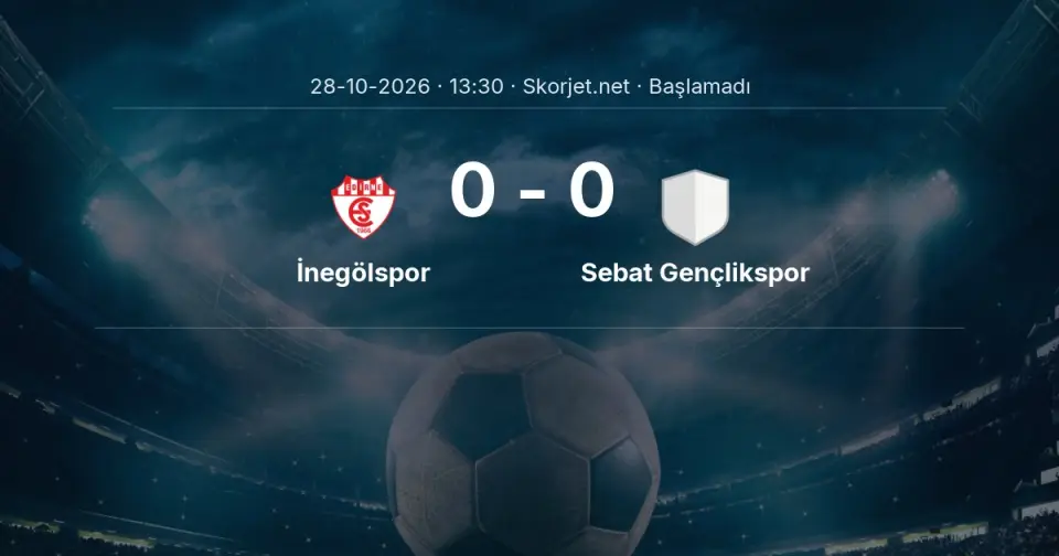 MAÇ BAŞLADI | İnegölspor - Sebat Gençlikspor MAÇ BAŞLADI | İnegölspor - Sebat Gençlikspor