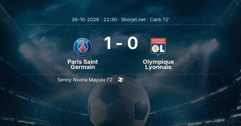 MAÇ BAŞLADI | Paris Saint Germain - Olympique Lyonnais