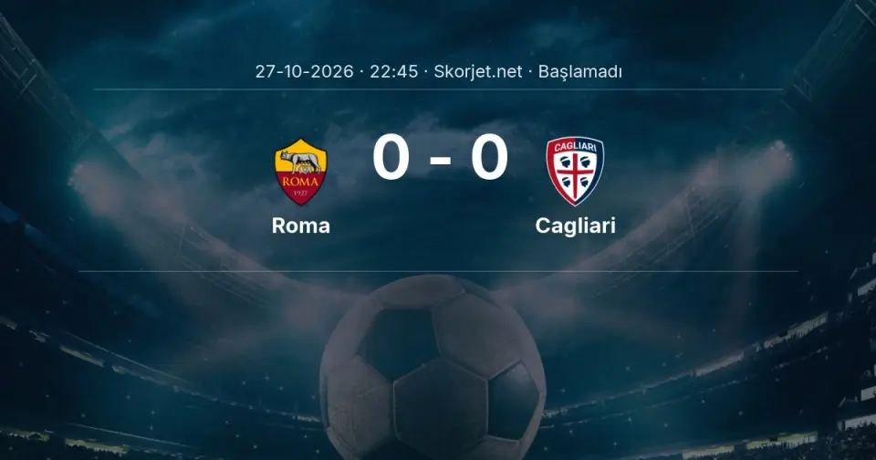 MAÇ BAŞLADI | Roma - Cagliari MAÇ BAŞLADI | Roma - Cagliari