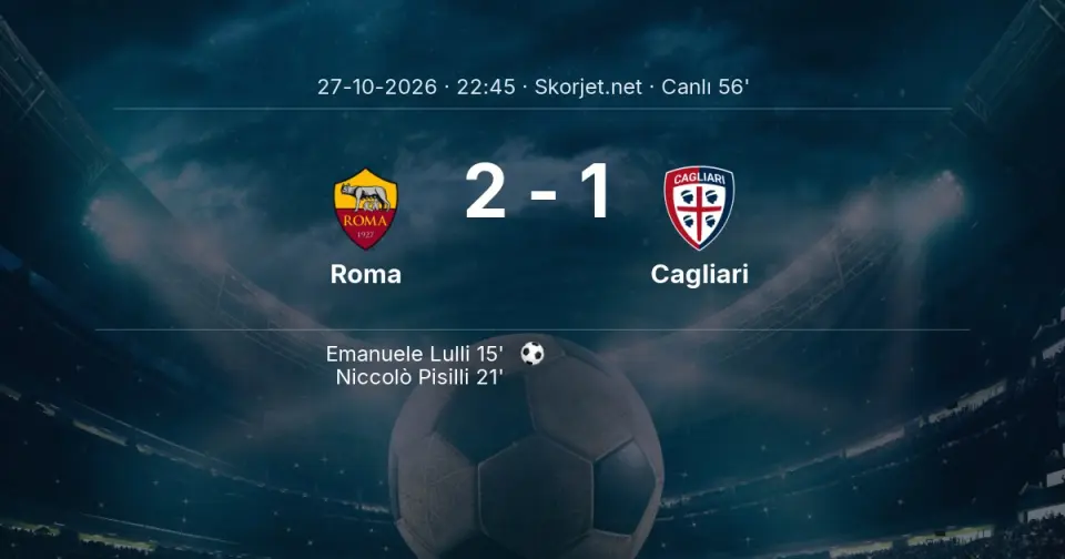 MAÇ BAŞLADI | Roma - Cagliari MAÇ BAŞLADI | Roma - Cagliari