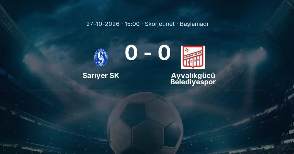 MAÇ BAŞLADI | Sarıyer SK - Ayvalıkgücü Belediyespor MAÇ BAŞLADI | Sarıyer SK - Ayvalıkgücü Belediyespor