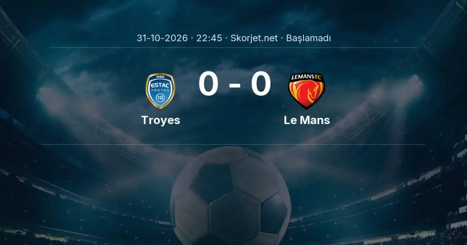 MAÇ BAŞLADI | Troyes - Le Mans