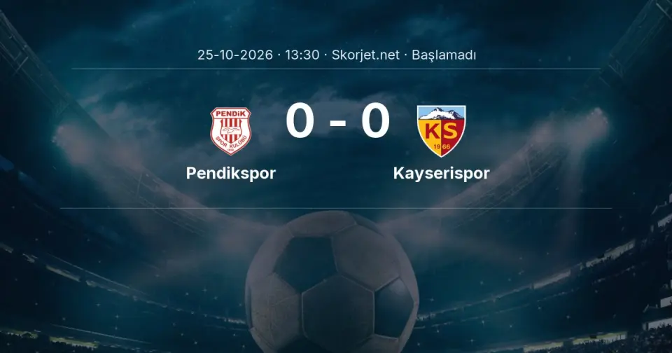Pendikspor - Kayserispor Maçı Muhtemel 11’leri ve Detayları Pendikspor - Kayserispor Maçı Muhtemel 11’leri ve Detayları