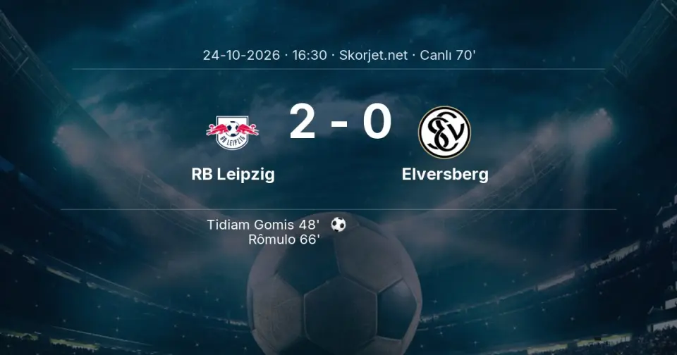 RB Leipzig - Elversberg Maçında Gol: Rômulo (66. dakika)